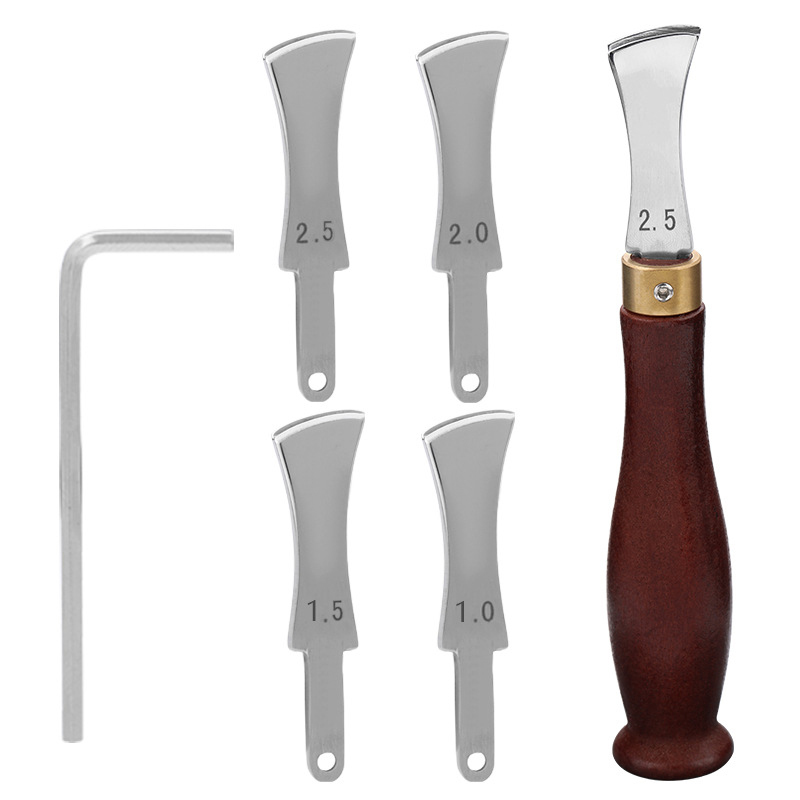 Leatherwork Edge Creaser - 가죽 가장자리 주름잡기 도구, 가죽 공예용