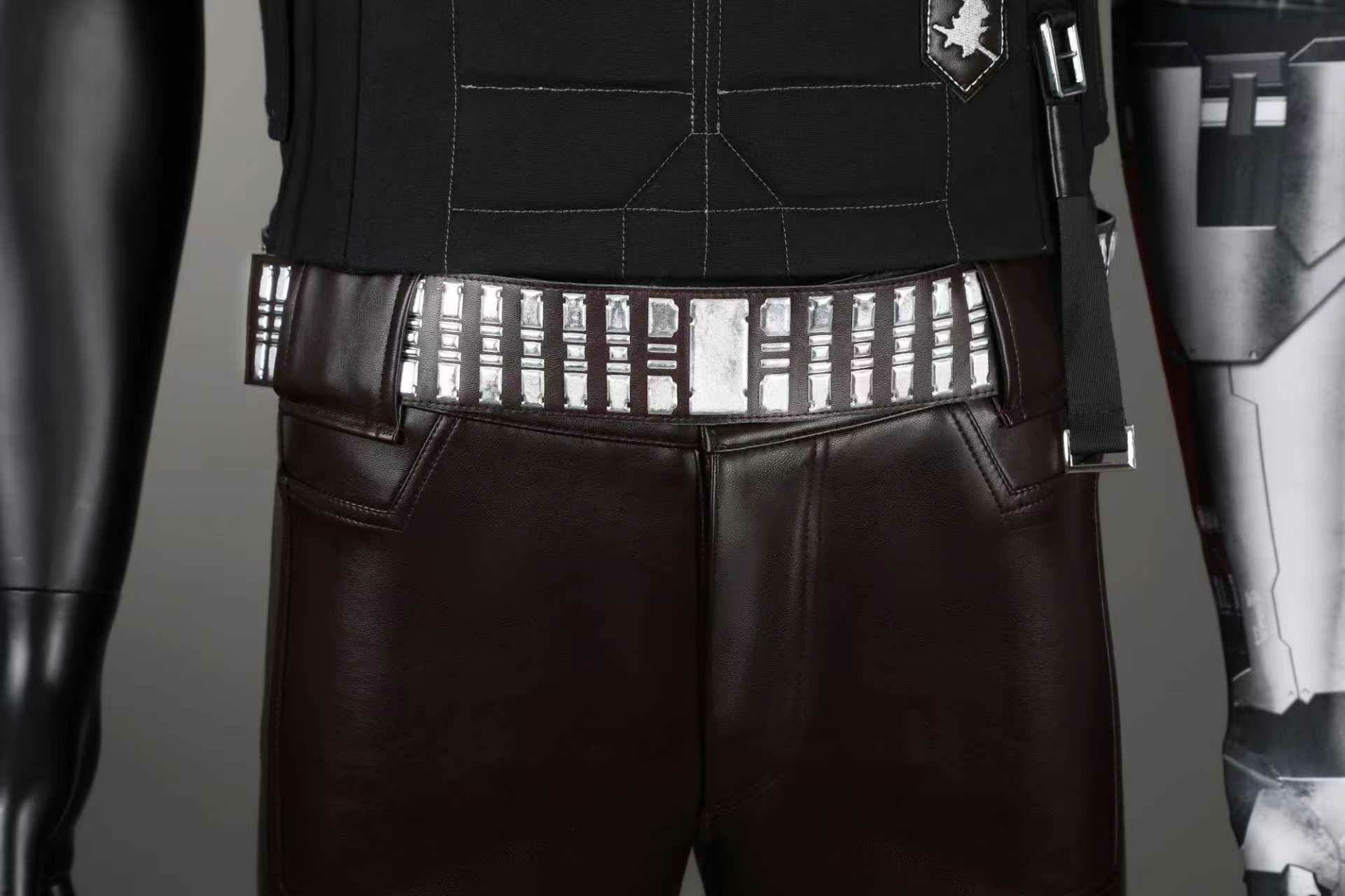 Leather Work Pants - 조니 실버핸드 코스프레 의상 할로윈 카니발