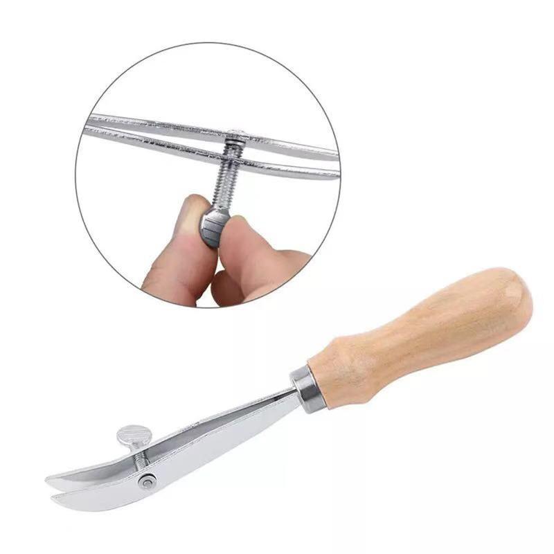 Groover Stitching Tool - 조절 가능한 가죽 가장자리 홈파기 도구,