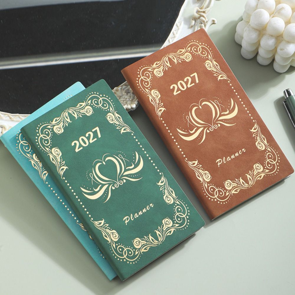 Leatherwork Plans - 영어 2027 일정 플래너 메모장 A6