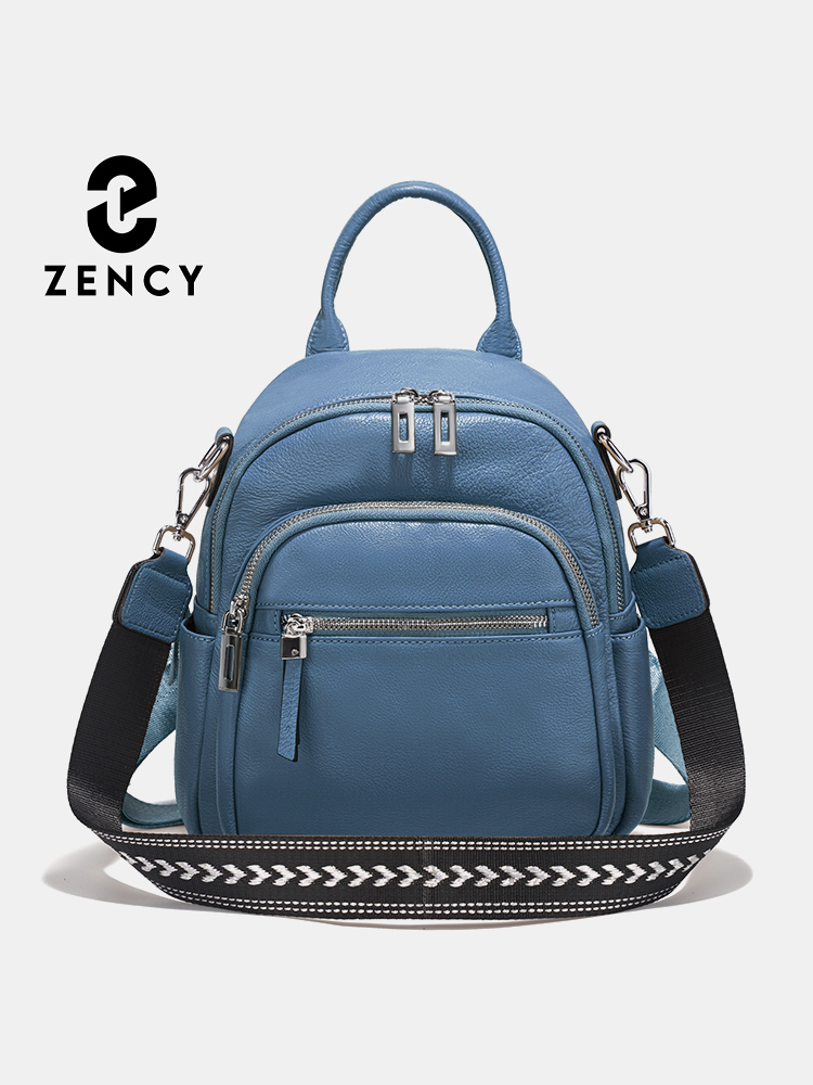 Leather Work Womens Backpack - Zency 정품 가죽 소형 배낭 배낭