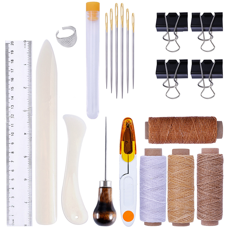 Groover Stitching Tool - 25개/세트 가죽 공예 바느질 키트 DIY