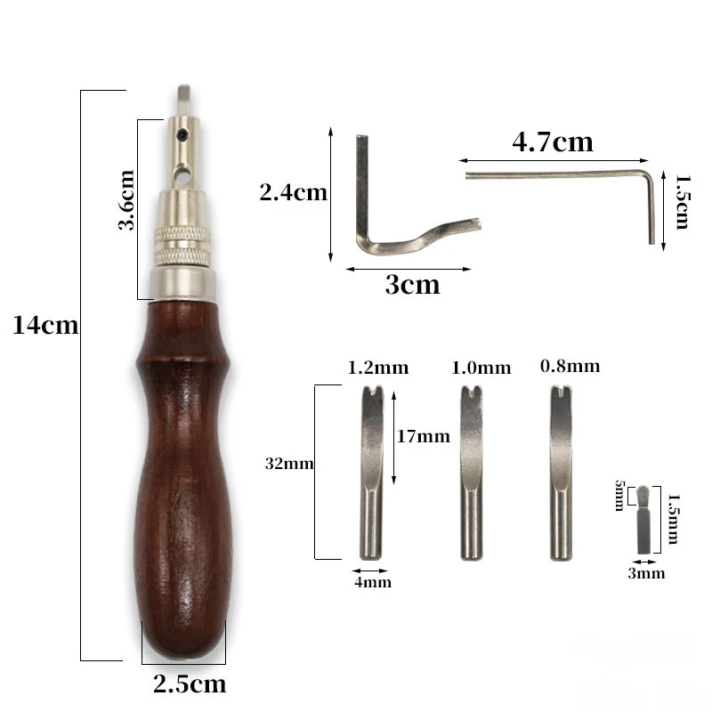 7-in-1 다기능 가죽 작업 도구 - 그루버, 엣지  - Leatherwork Edge Creaser 리뷰 및 가격