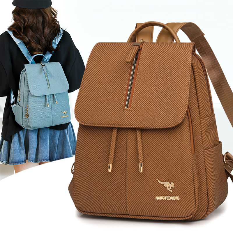 내구성이 뛰어난 여성용 여행 배낭, PU 가죽 캐주얼  - Leather Work Womens Backpack 리뷰 및 가격