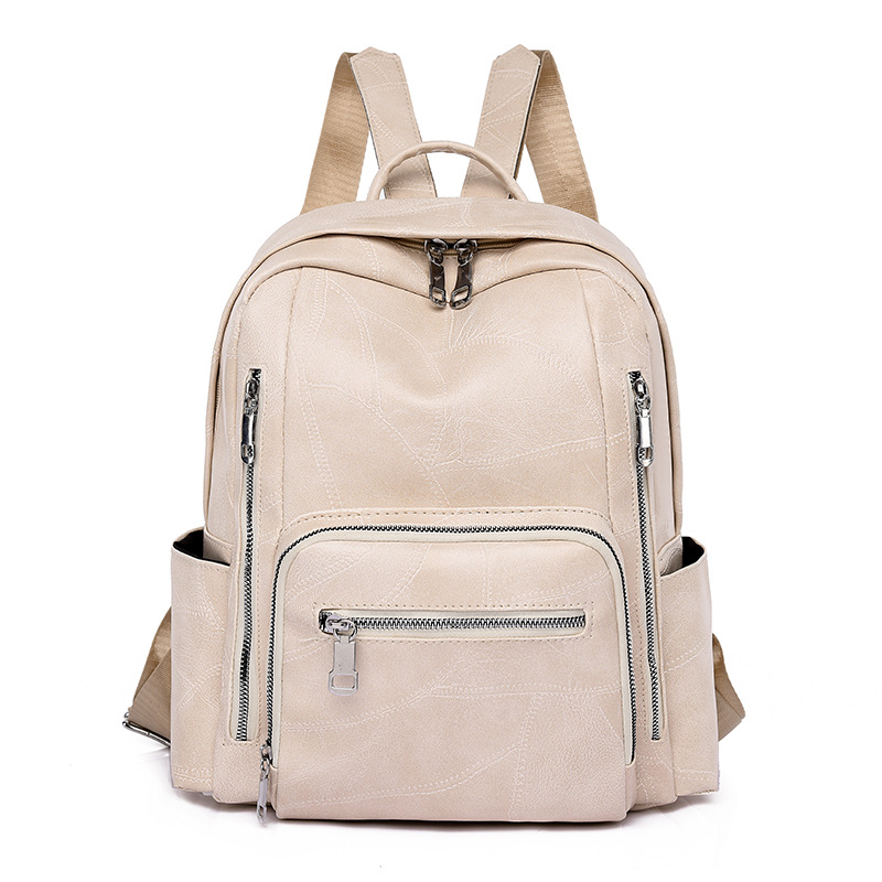 여성 패션 PU 가죽 백팩 멀티 지퍼 포켓 디자인 대용 - Leather Work Womens Backpack 리뷰 및 가격