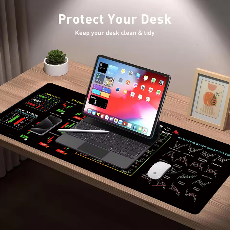 EXCO 주식 시장 거래자 가죽 마우스 패드 대형 캔들 - Leatherwork Table 리뷰 및 가격