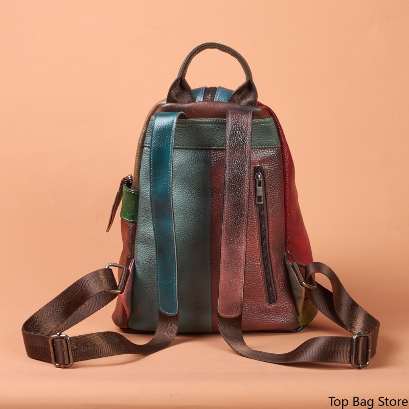 빈티지 우아한 여성용 워크 백팩, 수제 광택 처리된 최 - Leather Work Womens Backpack 리뷰 및 가격