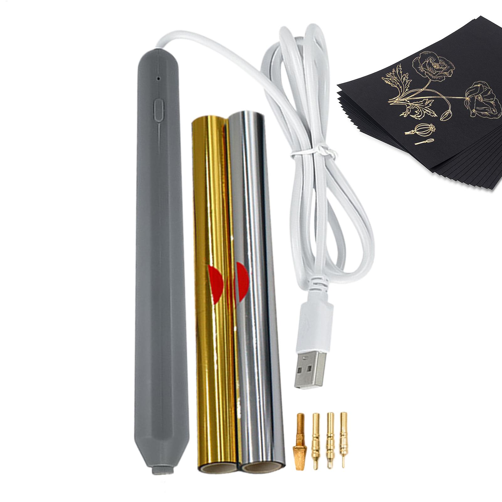 핫 포일 펜 스탬핑 도구(4개의 금속 팁 포함) 금박  - Leatherwork Kit 리뷰 및 가격