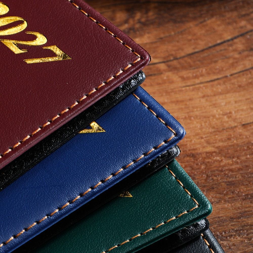 영어 2027 일정 플래너 메모장 A6 내마모성 일정  - Leatherwork Plans 리뷰 및 가격