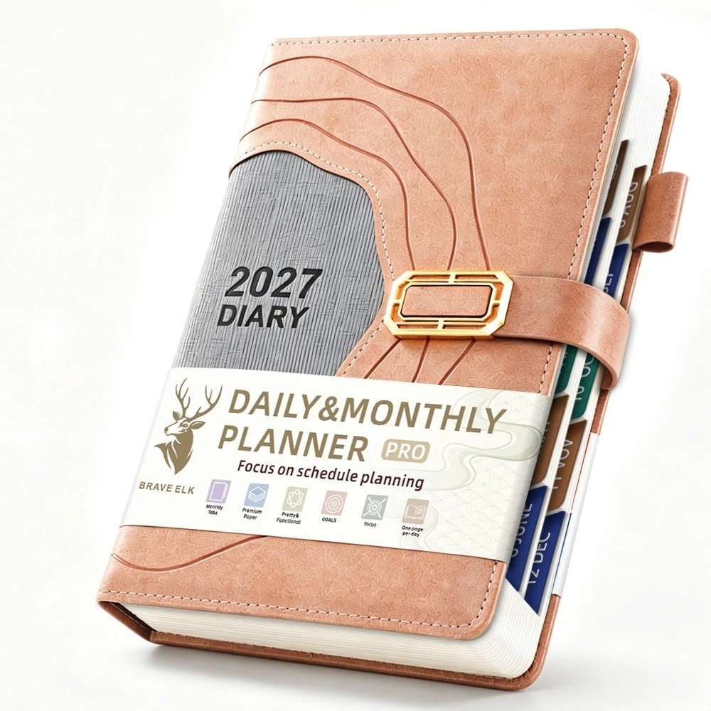 두꺼운 2027년 스케줄 노트 PU 가죽 커버 레트로  - Leatherwork Plans 리뷰 및 가격