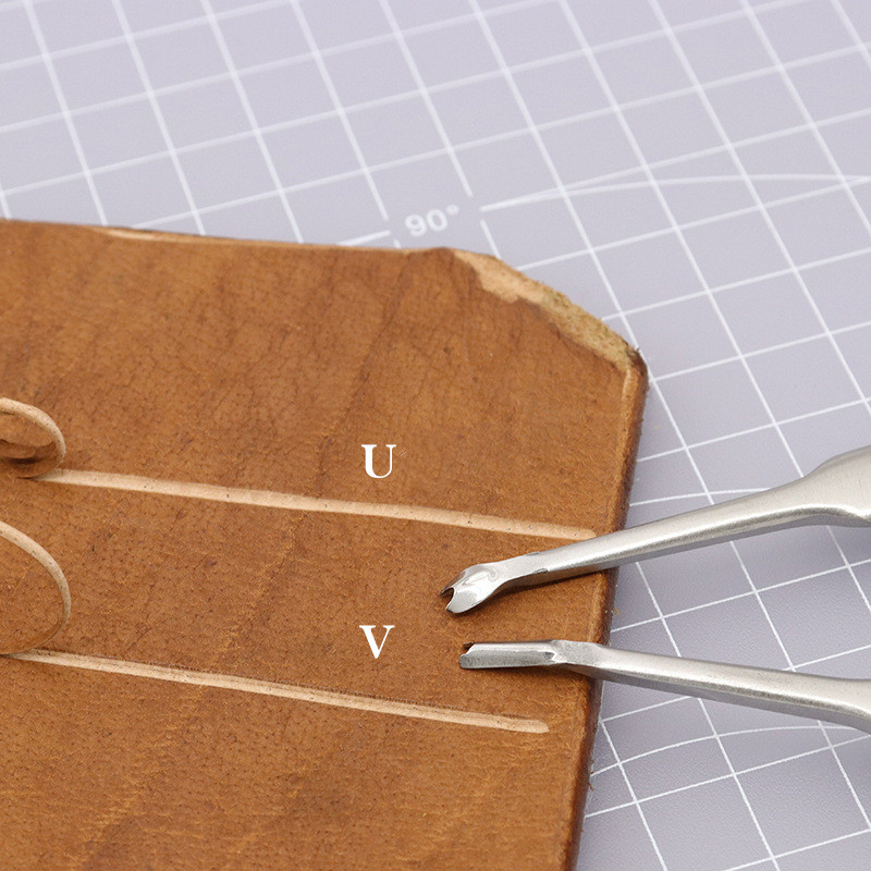 2개의 가죽 공예 도구 키트 U+V 모양 그루버 스키빙 - Groover Stitching Tool 리뷰 및 가격