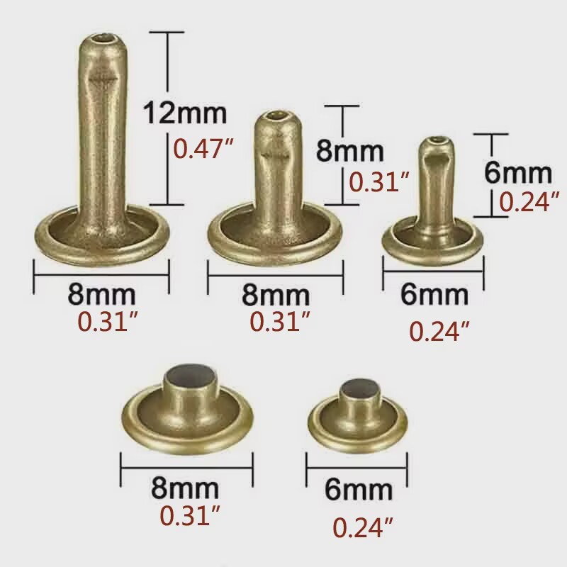 금속 더블 캡 리벳 스터드 DIY 가죽 공예 가방 벨트 - Rivet Setter Tool 리뷰 및 가격