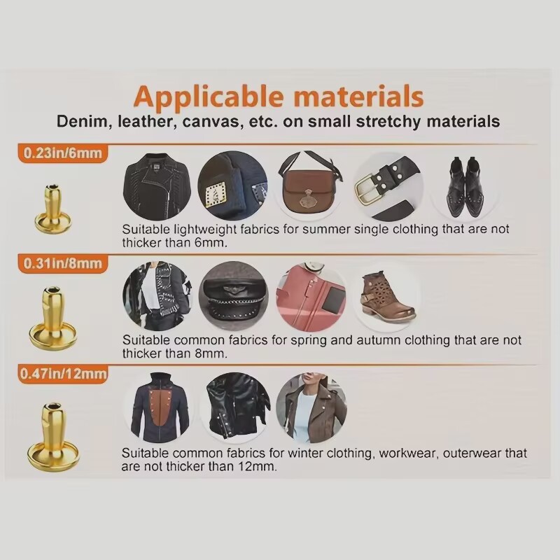 금속 더블 캡 리벳 스터드 DIY 가죽 공예 가방 벨트 - Rivet Setter Tool 리뷰 및 가격