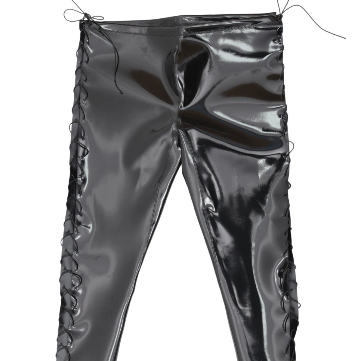 섹시한 남성용 방수 PU 탄성 펜슬 팬츠 밴디지 홀로우 - Leather Work Pants 리뷰 및 가격