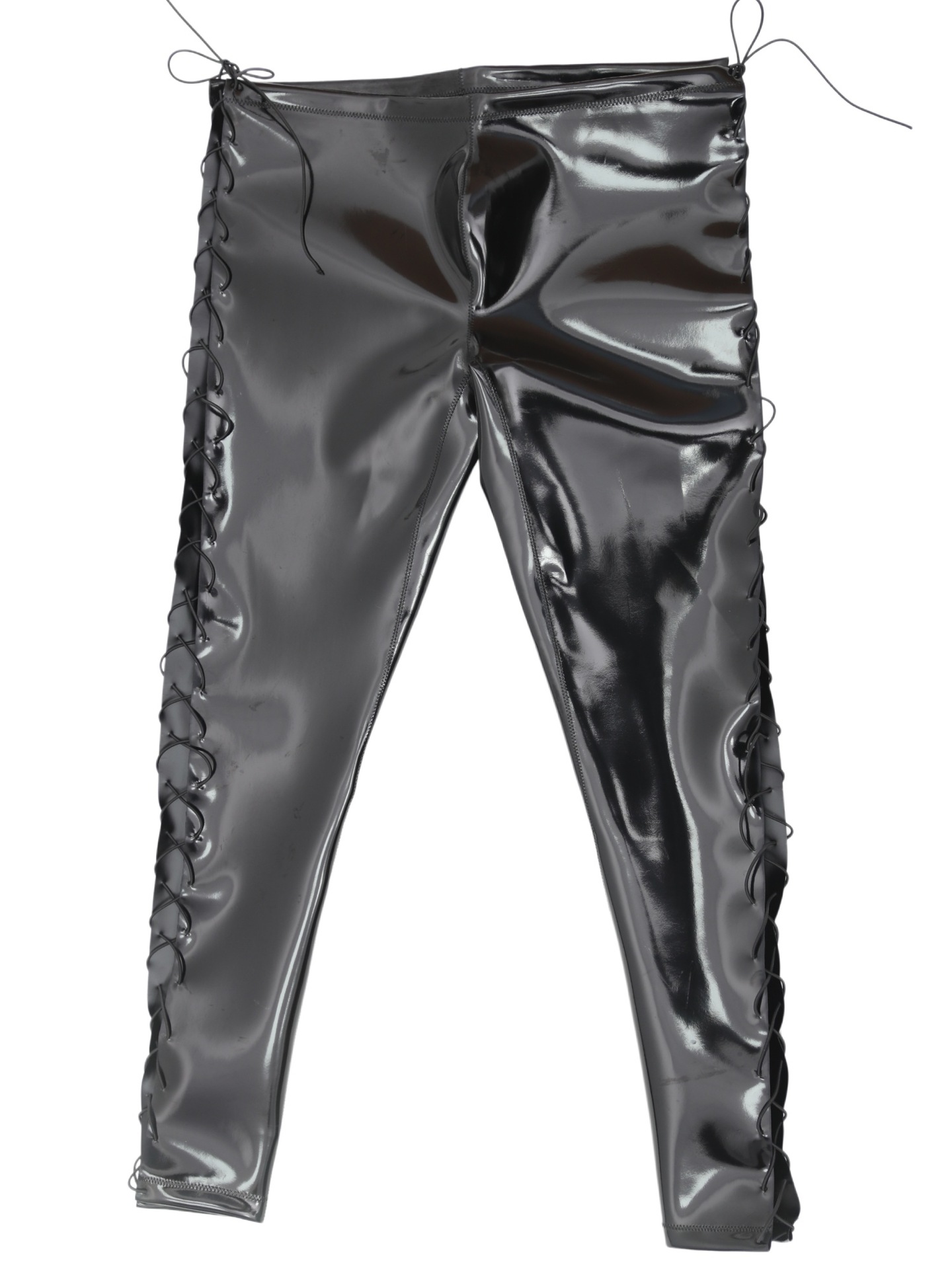 섹시한 남성용 방수 PU 탄성 펜슬 팬츠 밴디지 홀로우 - Leather Work Pants 리뷰 및 가격