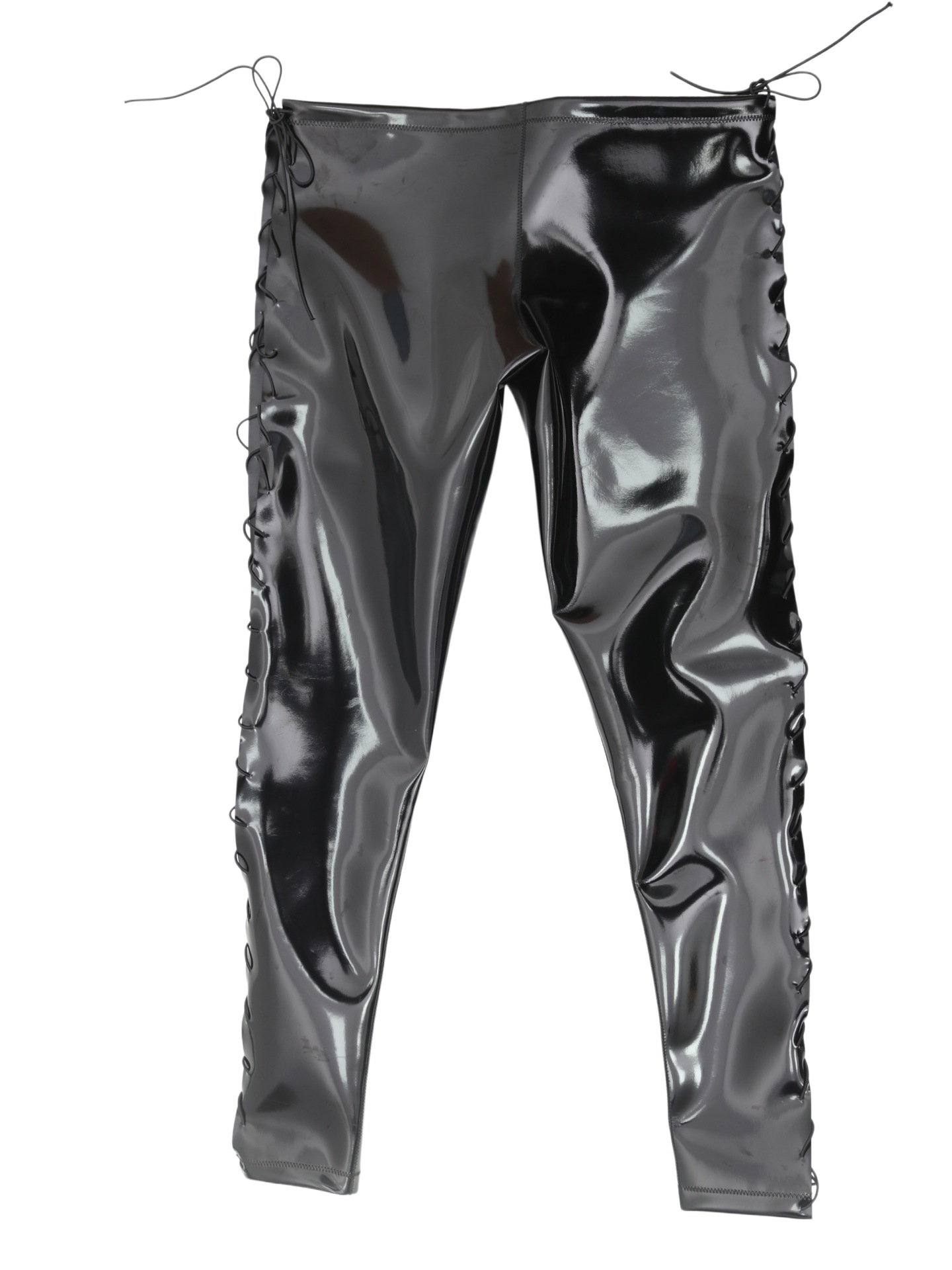 섹시한 남성용 방수 PU 탄성 펜슬 팬츠 밴디지 홀로우 - Leather Work Pants 리뷰 및 가격