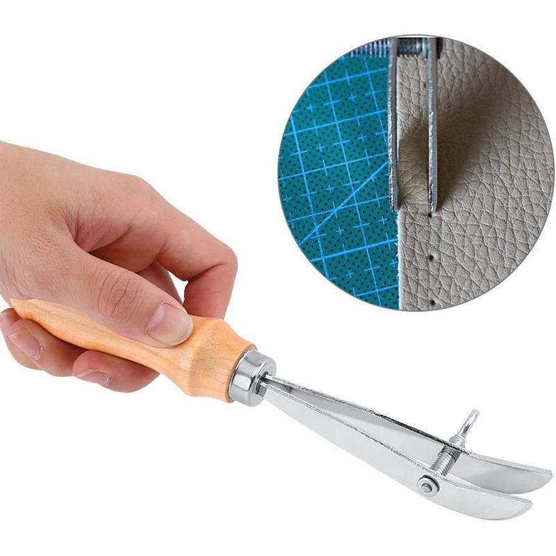 조절 가능한 가죽 가장자리 홈파기 도구, 공예 홈파기, - Groover Stitching Tool 리뷰 및 가격