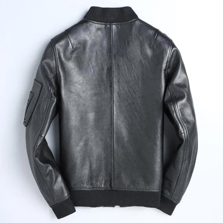 YR 클래식 Ma-1 공군 가죽 재킷, 블랙 폭격기 소 - Leather Work Jacket 리뷰 및 가격
