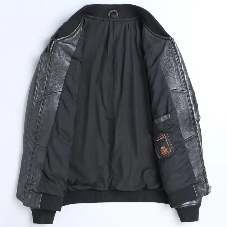 YR 클래식 Ma-1 공군 가죽 재킷, 블랙 폭격기 소 - Leather Work Jacket 리뷰 및 가격