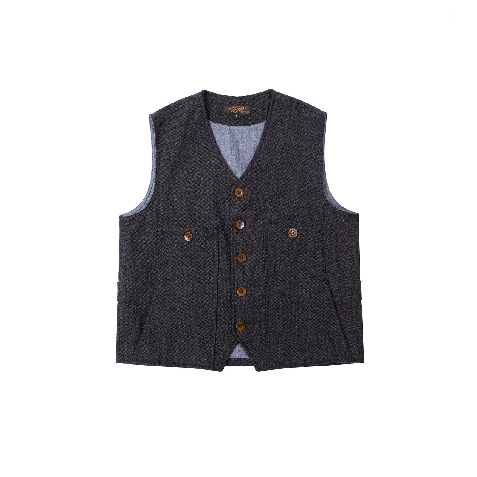 Secondorder FW24 빈티지 울 워크 베스트  - Leather Work Vest For Men 리뷰 및 가격