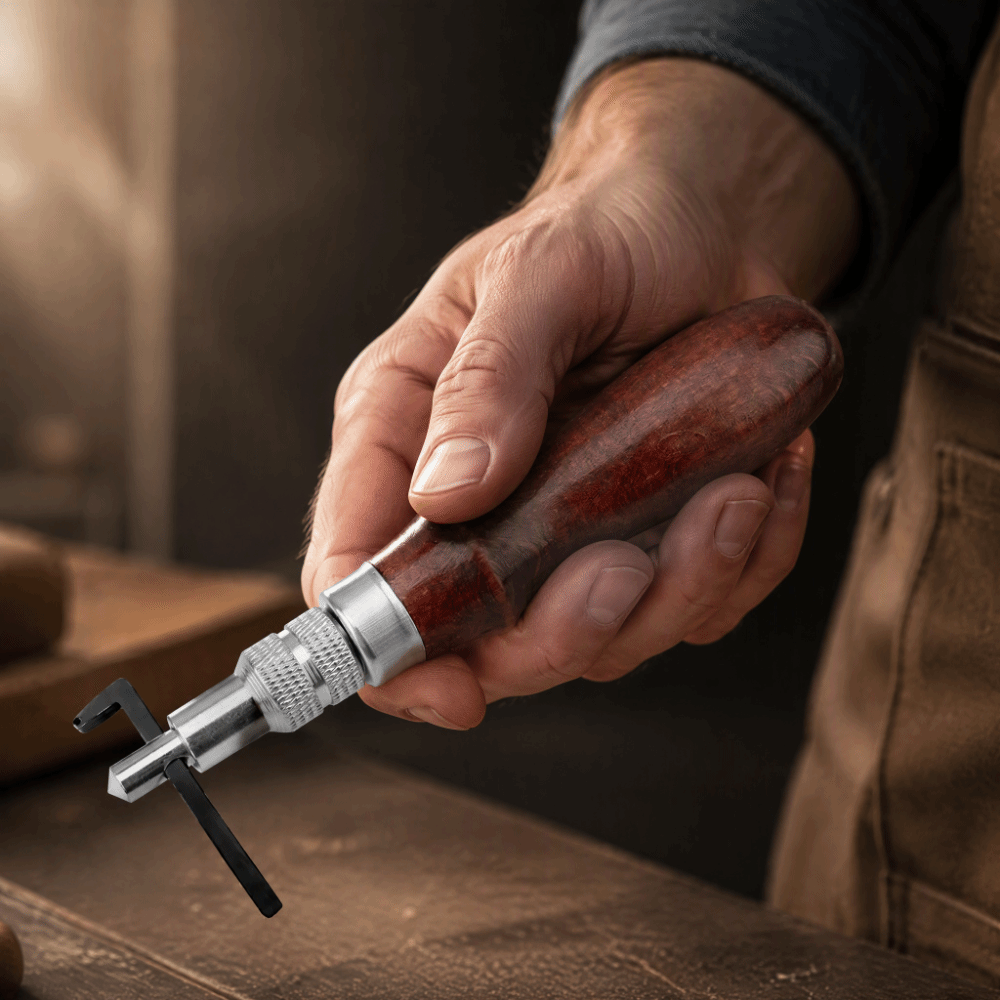 조절 가능한 깊이 가죽 그루버 도구, 엣지 스티칭 디자 - Groover Stitching Tool 리뷰 및 가격