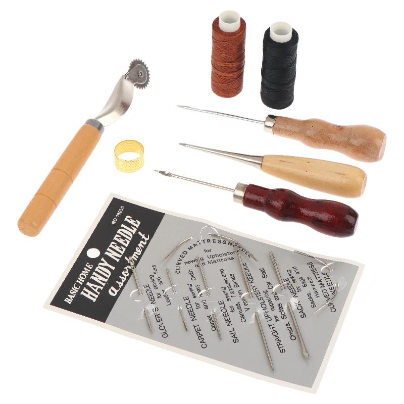 가죽 바느질 도구 세트 나무 손잡이 바늘, 가시바늘,  - Groover Stitching Tool 리뷰 및 가격