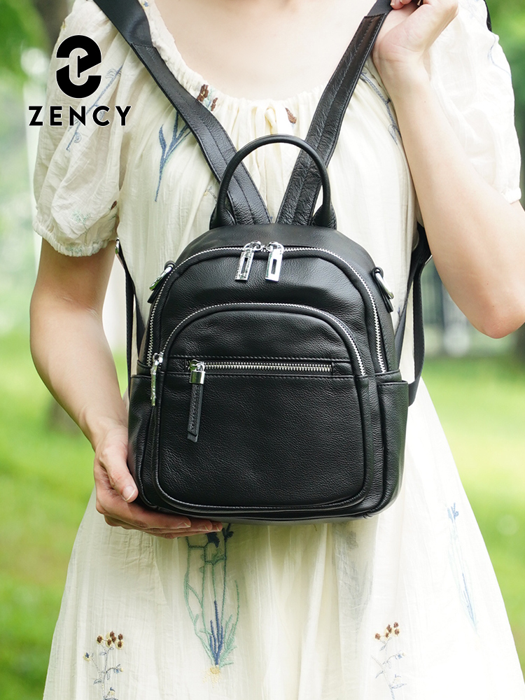 Zency 정품 가죽 소형 배낭 배낭 멀티 포켓 디자인 - Leather Work Womens Backpack 리뷰 및 가격