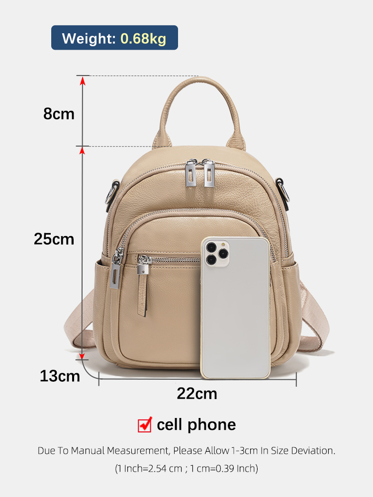 Zency 정품 가죽 소형 배낭 배낭 멀티 포켓 디자인 - Leather Work Womens Backpack 리뷰 및 가격