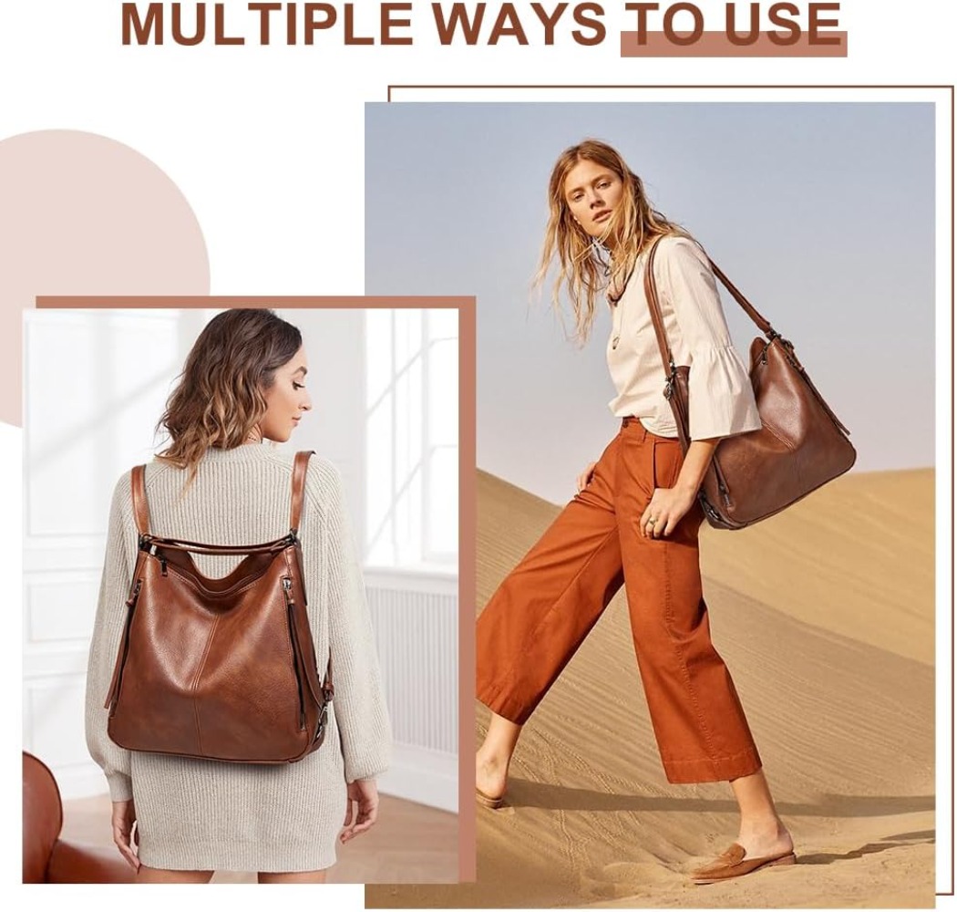 럭셔리 여성 토트백 핸드백 PU 가죽 패션 3 in 1 - Leather Work Womens Backpack 리뷰 및 가격