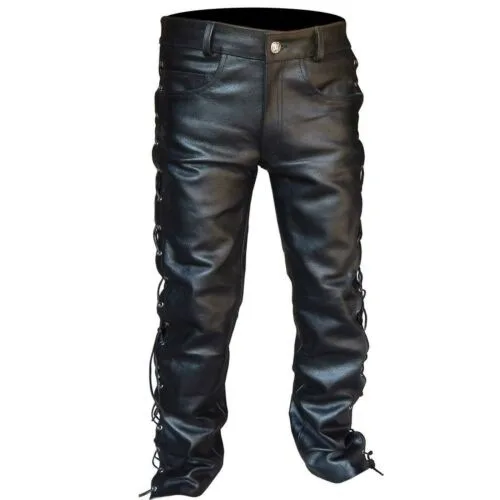중세 스타일 남성용 고딕 롱 플러스 사이즈 레트로 맥시 - Leather Work Pants 리뷰 및 가격