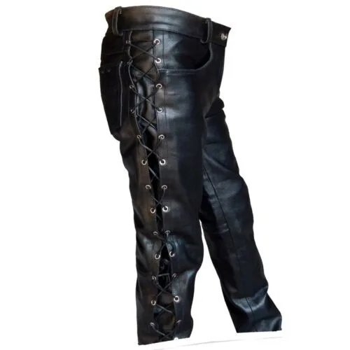 중세 스타일 남성용 고딕 롱 플러스 사이즈 레트로 맥시 - Leather Work Pants 리뷰 및 가격