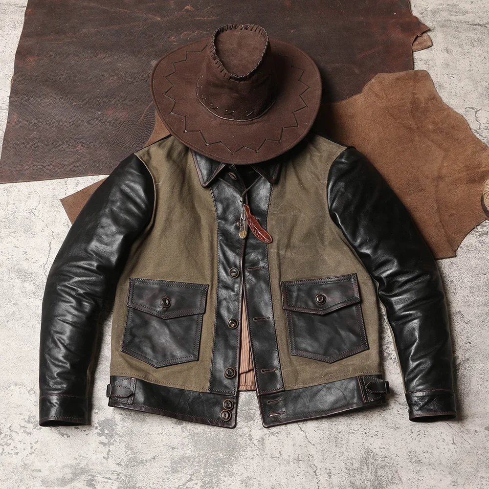 CC Shop 베스트. 플러스 사이즈 용수철 진짜 가죽 - Leather Work Jacket 리뷰 및 가격