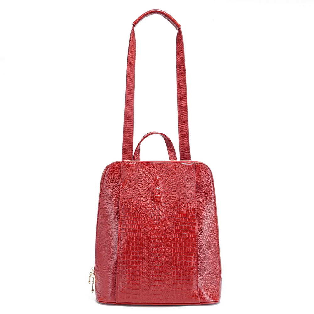 Zency 100% 여성용 정품 가죽 백팩 악어 패턴  - Leather Work Womens Backpack 리뷰 및 가격