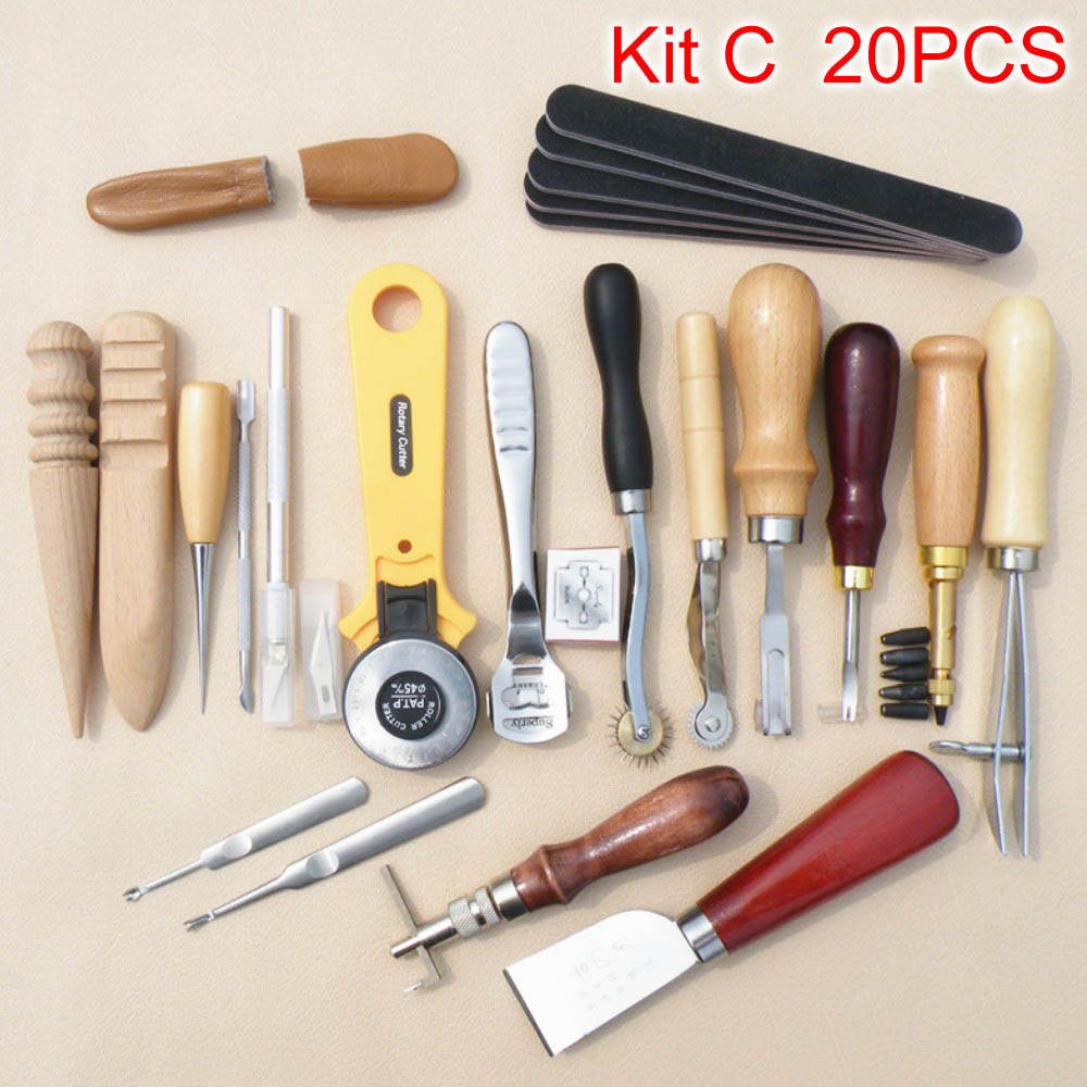 Sanbest 전문 가죽 공예 도구 키트, 손 바느질  - Groover Stitching Tool 리뷰 및 가격