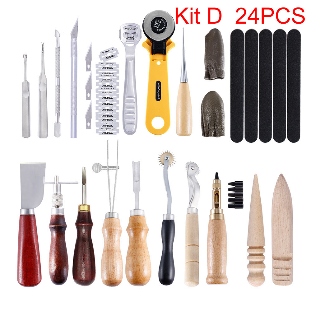 Sanbest 전문 가죽 공예 도구 키트, 손 바느질  - Groover Stitching Tool 리뷰 및 가격