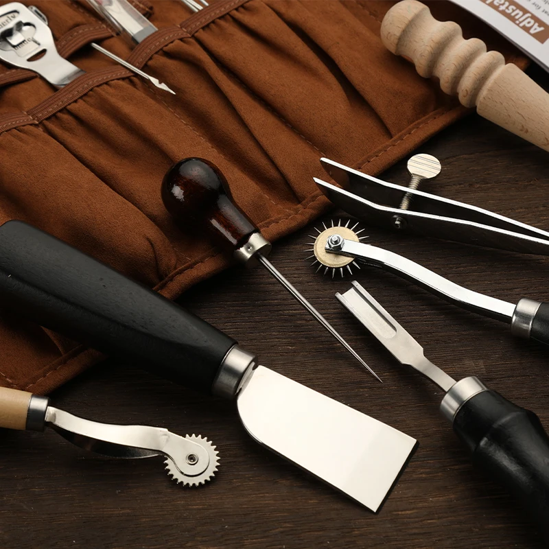 KRABALL 전문 가죽 공예 도구 키트 손 바느질 수 - Groover Stitching Tool 리뷰 및 가격
